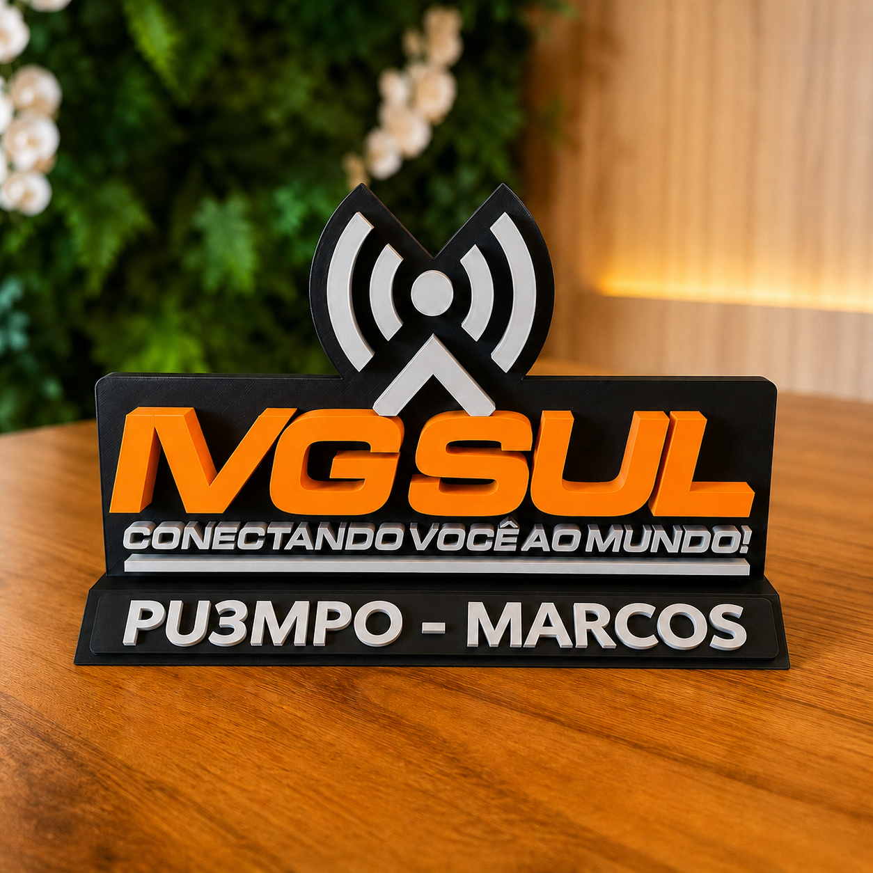 Placa de Mesa IVG SUL com Indicativo Personalizado